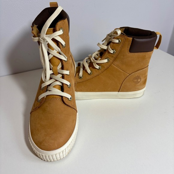 Timberland Shoes - Timberland Womens Sz 9 Skyla Bay 6" Wheat Nubuck Sneaker Boots A2C3S High Top